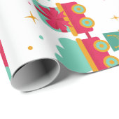 Papier Cadeau Christmas Toy Land  (Coin rond)