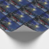 Papier Cadeau Christmas Train in the snow          (Coin)