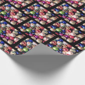 Papier Cadeau CHRISTMAS TREE ORNAMENTS wrapping paper (Coin)