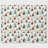 Papier Cadeau Christmas trees (Plat)