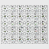 Papier Cadeau Christmas Unicorn, juste croire (Plat)