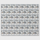 Papier Cadeau Christmas Upside Down Snowman (Plat)