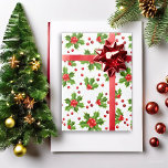 Papier Cadeau Christmas White Holly Berry<br><div class="desc">Introduire du papier d'emballage aux baies sèches ! Ce papier d'emballage unique présente des baies sèches sur un arrière - plan blanc. Les baies sont parsemées tout au long du design pour donner à vos cadeaux un look moderne et festif.</div>