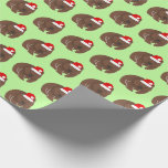 Papier Cadeau Christmas Wombat<br><div class="desc">Papier d'emballage design wombat de Noël.</div>