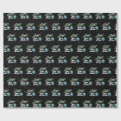 Papier Cadeau Christmas World Globe Ornament With Stars (Plat)