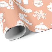 Papier Cadeau Christmas Wrapping Paper (Coin rond)