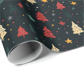 Papier Cadeau Christmas wrapping paper (Coin rond)