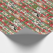 Papier Cadeau Christmas Wrapping Paper for Cat Lovers (Coin)