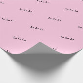 Papier Cadeau Christmas wrapping paper ho ho ho manly blue (Coin)