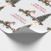 Papier Cadeau Christmas wrapping paper, wildlife  (Coin)