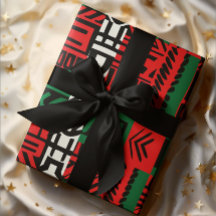 Christmas Zebra Kente African Print Art Envelopper