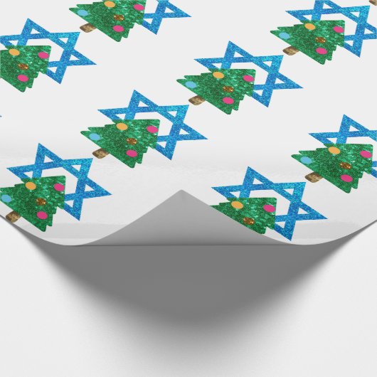 Papier Cadeau christmukkah hanoukka (Coin)