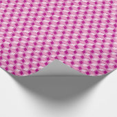 Papier Cadeau Chrome 3-d boîtes - fuchsia rose (Coin)
