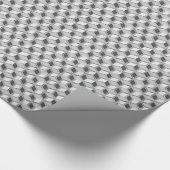 Papier Cadeau Chrome 3-d boîtes - gris argent (Coin)