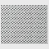 Papier Cadeau Chrome 3-d boîtes - gris argent (Plat)