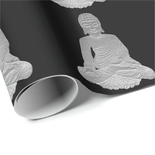 Papier Cadeau Chrome Buddhas (Coin rond)