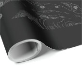 Papier Cadeau Chrome comme Aquarius Zodiac Connexion Hevelius (Coin rond)