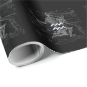 Papier Cadeau Chrome comme Aquarius Zodiac Connexion Hevelius (Coin rond)