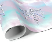 Papier Cadeau Chrome Comme RN Caduceus dans le style Pearl Mère (Coin rond)