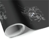 Papier Cadeau Chrome Comme Sagittarius Signe Zodiaque Hevelius D (Coin rond)