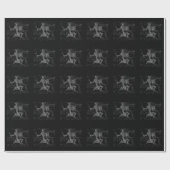 Papier Cadeau Chrome Style Aquarius Symbole Zodiaque sur Heveliu (Plat)