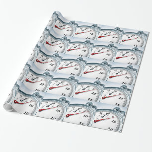 Papier Cadeau chronomètre