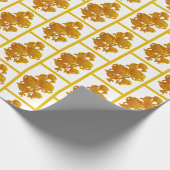 Papier Cadeau Chrysanthème jaune (Coin)
