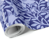 Papier Cadeau Chrysanthemum Blue, William Morris (Coin rond)