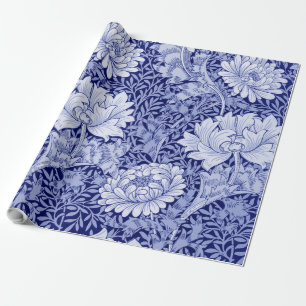 Papier Cadeau Chrysanthemum Blue, William Morris