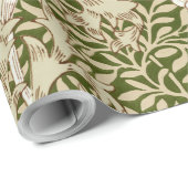 Papier Cadeau Chrysanthemum Gold, William Morris (Coin rond)