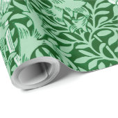 Papier Cadeau Chrysanthemum Green, William Morris (Coin rond)
