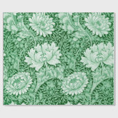Papier Cadeau Chrysanthemum Green, William Morris (Plat)