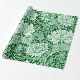 Papier Cadeau Chrysanthemum Green, William Morris