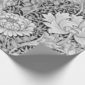 Papier Cadeau Chrysanthemum Grey, William Morris (Coin)