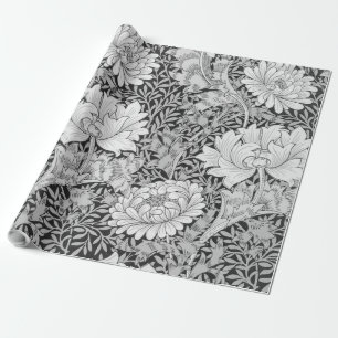 Papier Cadeau Chrysanthemum Grey, William Morris