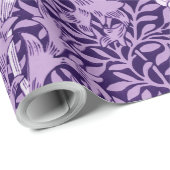 Papier Cadeau Chrysanthemum Purple, William Morris (Coin rond)