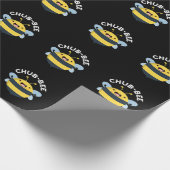 Papier Cadeau Chub-bee Funny Chubby Bee Pun Dark BG (Coin)
