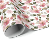Papier Cadeau Chuchotements Aquarelle (Coin rond)