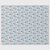 Papier Cadeau Chugga Chugga Choo Choo Train Wrapper Paper Roll (Plat)