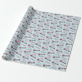 Papier Cadeau Chugga Chugga Choo Choo Train Wrapper Paper Roll (Déroulé)