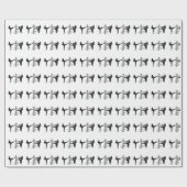 Papier Cadeau Chun d'aile mannequin en bois (Plat)