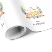 Papier Cadeau Chute Citrouilles de couronne Thanksgiving Dîner M (Coin rond)