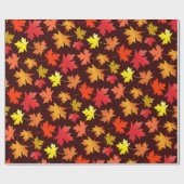 Papier Cadeau Chute d'Autumn (Plat)