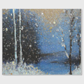 Papier Cadeau Chute de neige (Plat)