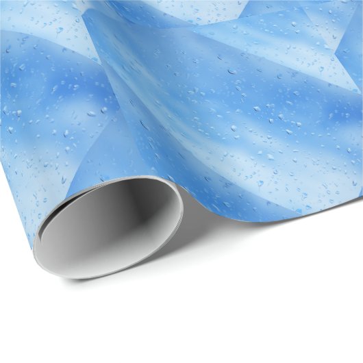 Papier Cadeau Chute de pluie (Coin rond)