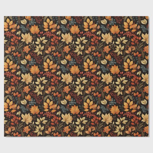 Papier Cadeau Chute des feuilles (Plat)