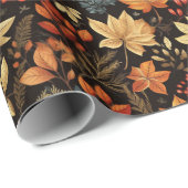 Papier Cadeau Chute des feuilles (Coin rond)