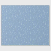 Papier Cadeau Chute des gouttes de pluie mignonne Pluie Day Dusk (Plat)