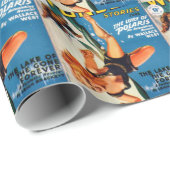 Papier Cadeau Chute un glacier (Coin rond)