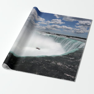 Papier Cadeau Chutes du Niagara avec Mouette